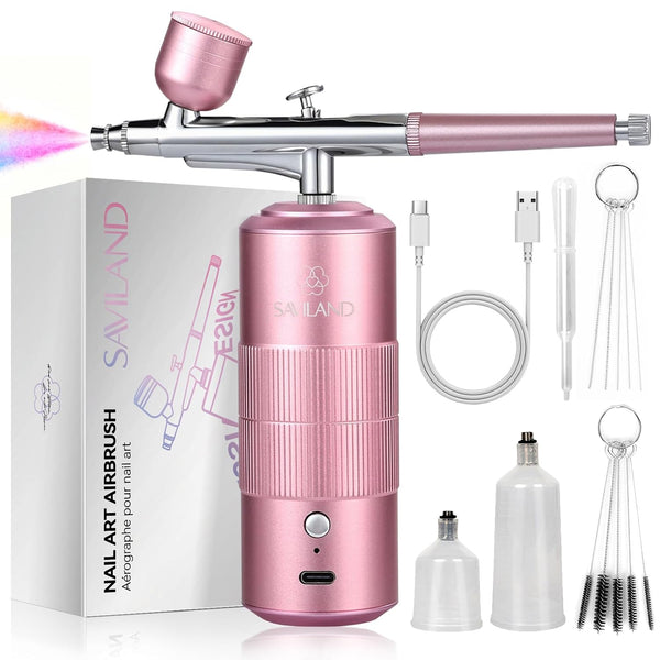 30 PSI Airbrush Kit – 3X Atomization, 3-Mode, 0.3mm Nozzle for Nails
