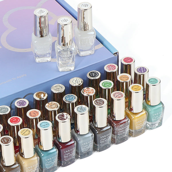 Saviland 36 Colors Quick Dry Nail Polish Set