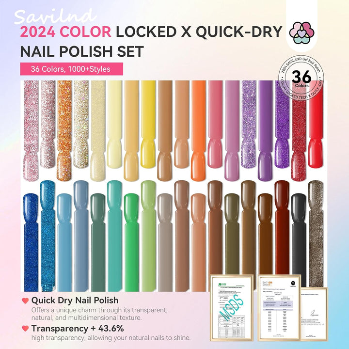 Saviland professional gel nail polish set