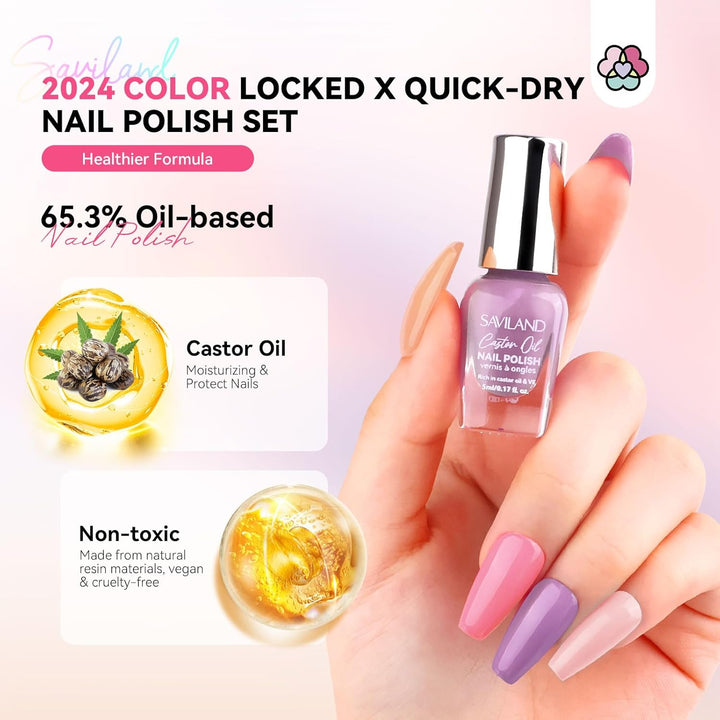 Saviland good nail polish set