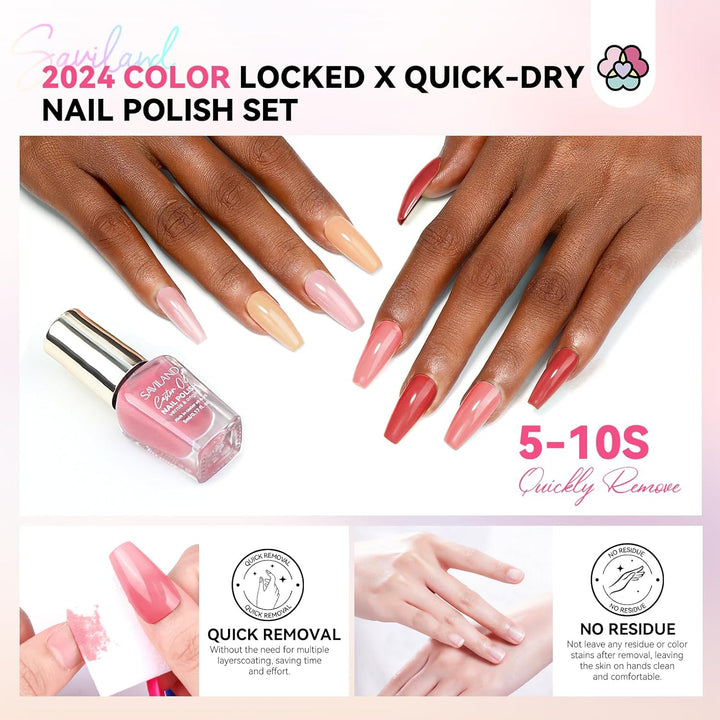 Saviland quick dry professional nail polish set