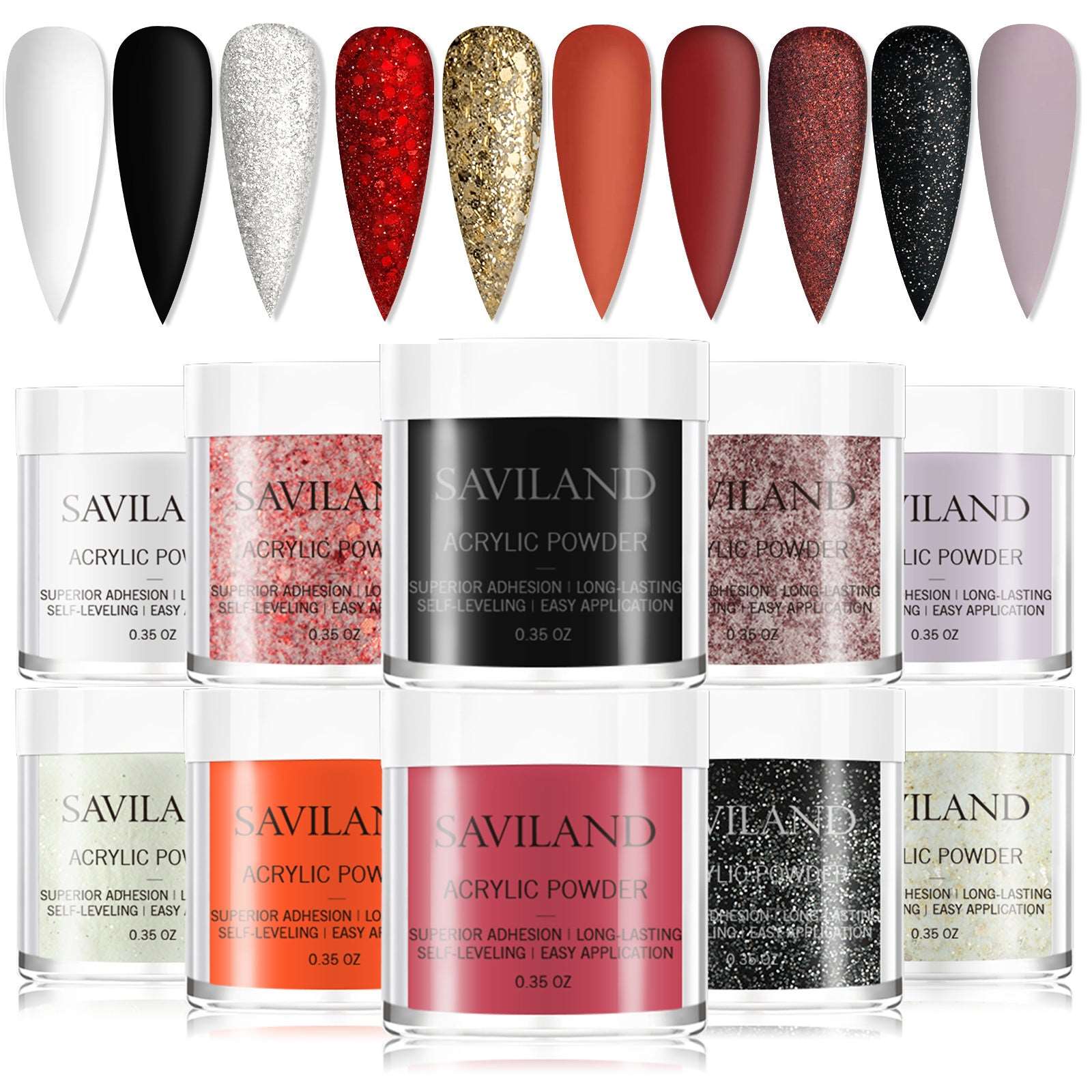 [US ONLY]10 Colors Acrylic Nail Powder Set | Dance Queen