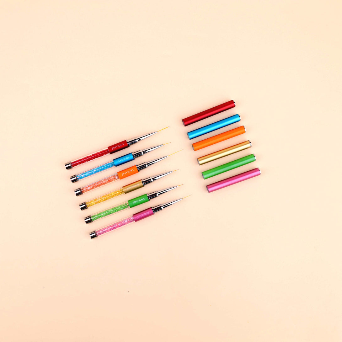 5pcs Nail Art Liner Brush Set Size 7/9/11/13/15 mm