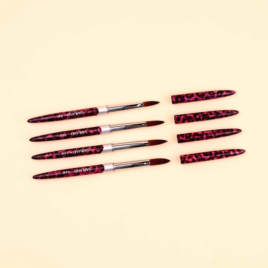 4PCS Acrylic Nail Brush Size 8/10/12/14