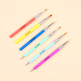 6pcs Rainbow Nail Art Brush Set