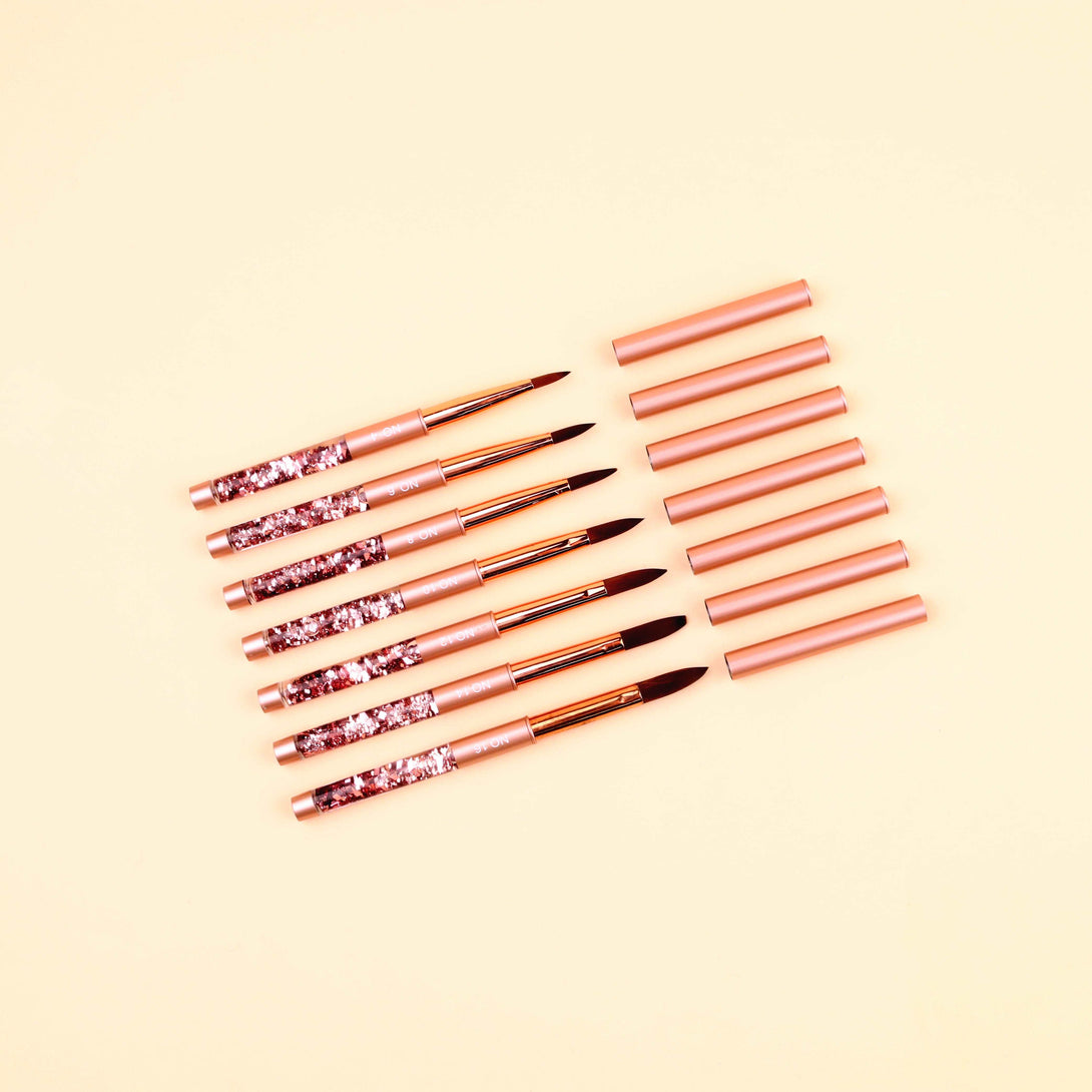 7PCS Acrylic Nail Brush Set - Size 4/6/8/10/12/14/16