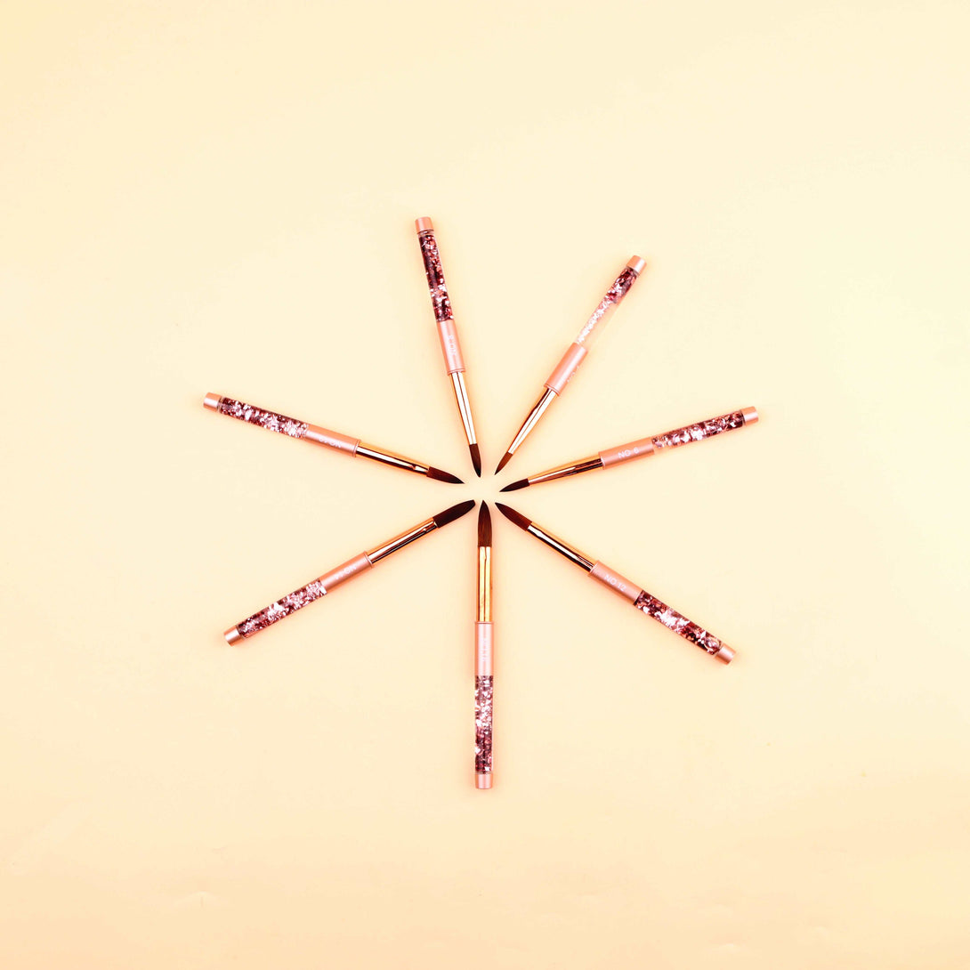 7PCS Acrylic Nail Brush Set - Size 4/6/8/10/12/14/16