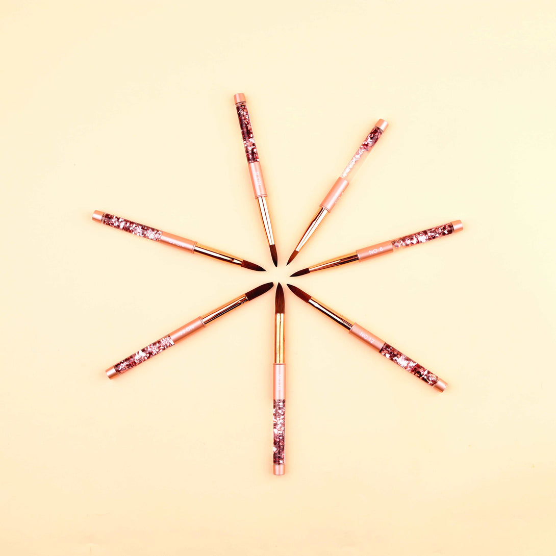 7PCS Acrylic Nail Brush Set - Size 4/6/8/10/12/14/16