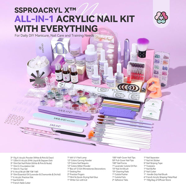 SSProAcryl X™ Full Acrylic Nail Kit-1