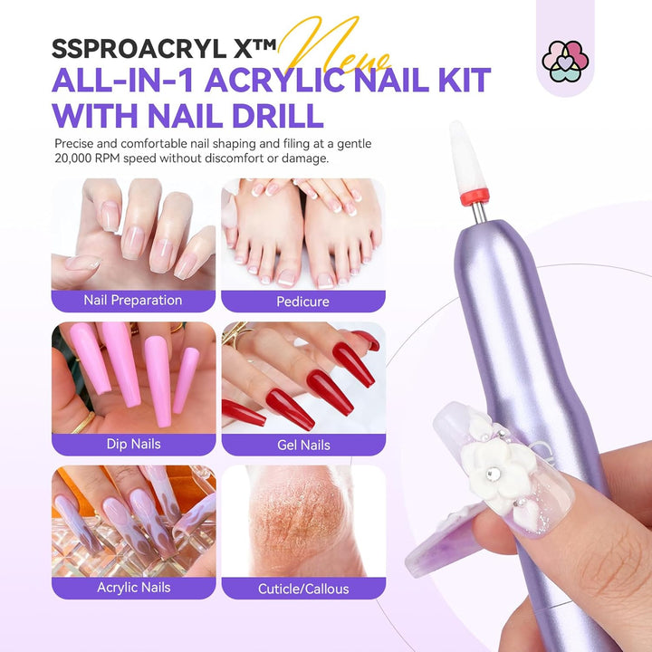 acrylic nail kit with everything-3