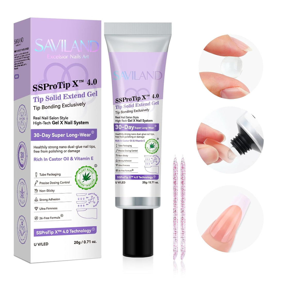 Saviland SSProTip X™ 4.0 Ultra-Durable UV Gel Nail Glue