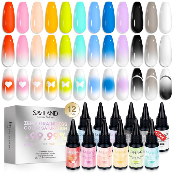 Saviland Airbrush Gel Nail Polish