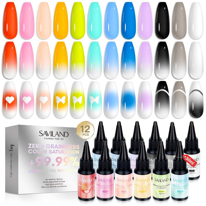 Saviland Airbrush Gel Nail Polish