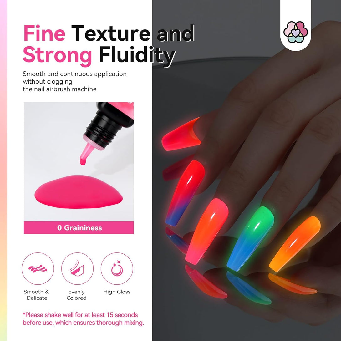 Saviland Airbrush Gel Nail Polish Set