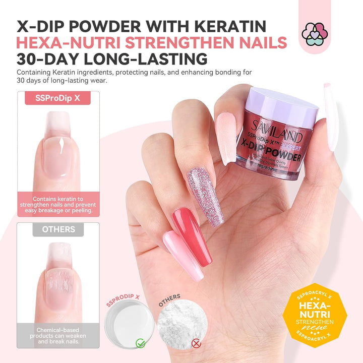 Saviland Best Dip Powder Nail Kit