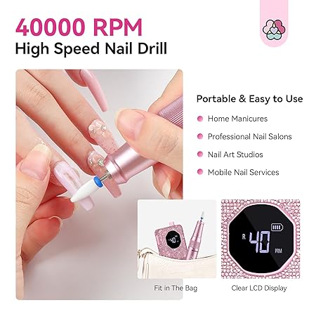 Saviland Best Electric Nail Drill for Acrylic Nails
