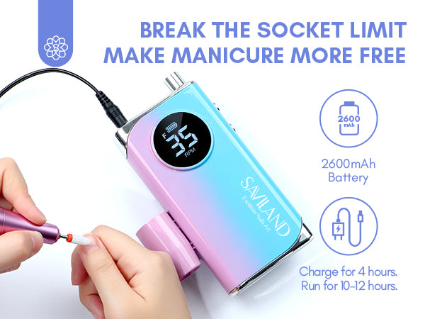 Saviland Electric Drill Nail File
