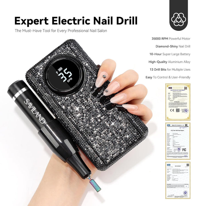 Saviland Electric Nail Drill 35000 RPM