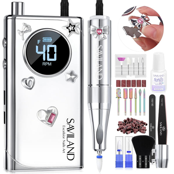 Saviland Electric Nail File for Acrylic Nails
