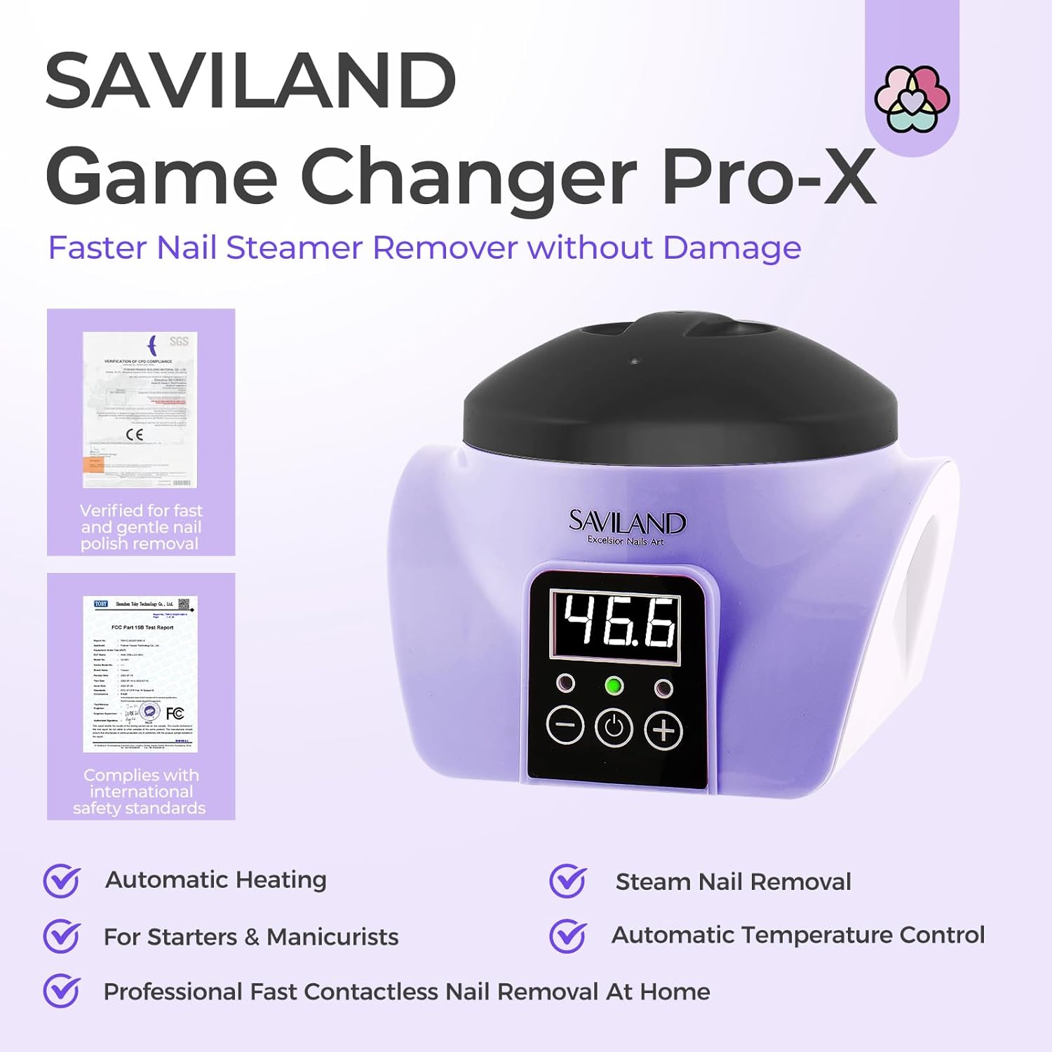 US ONLY] Electric Automatic Steam Gel Nail Polish Remover – Saviland