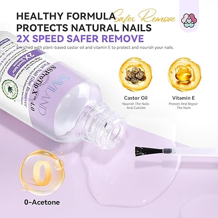 Saviland Nail Glue Remover for Press on Nails
