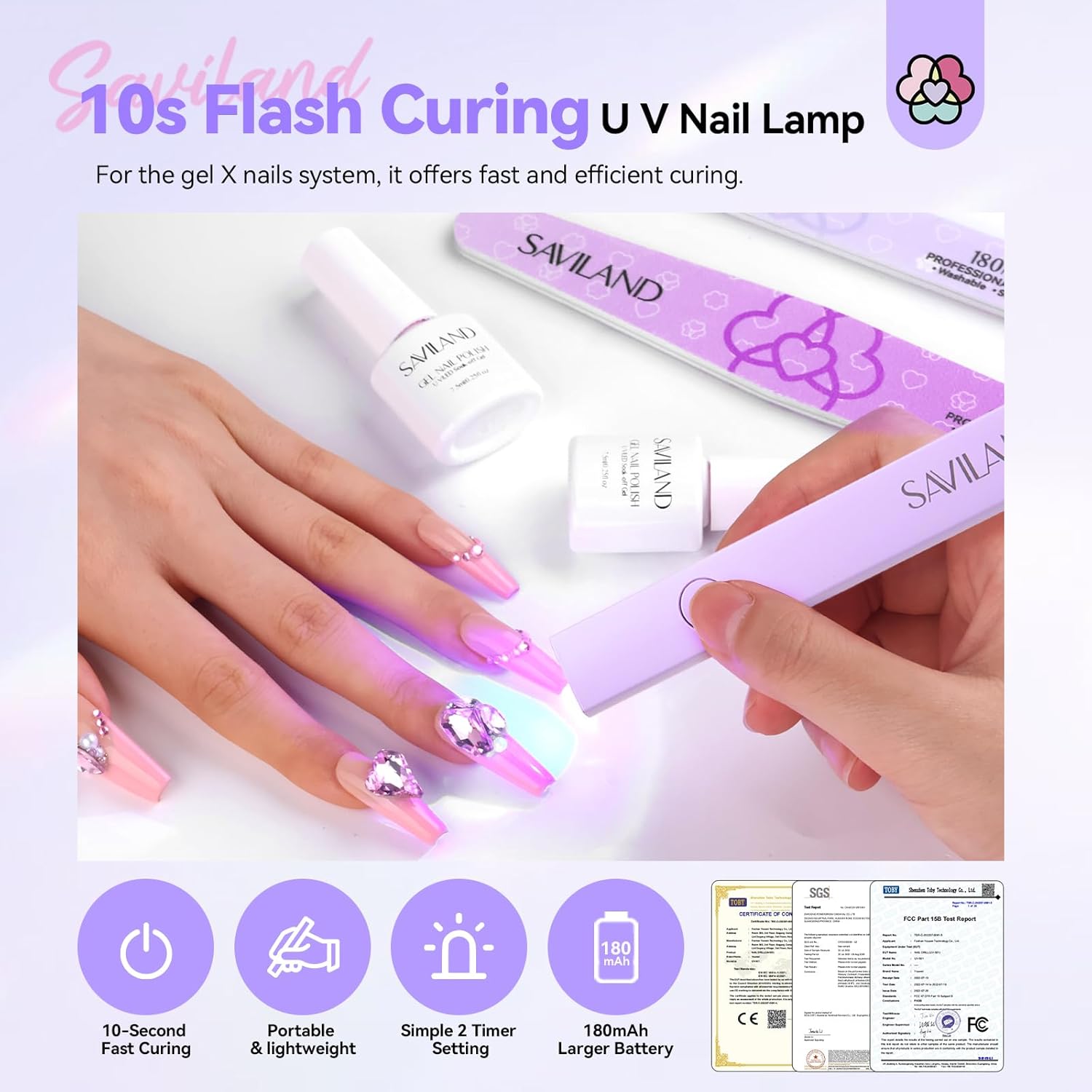 SSProLamp X 3W Mini Handheld UV Light For Nails - Saviland