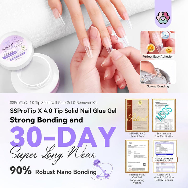 Saviland Solid Nail Tips Glue