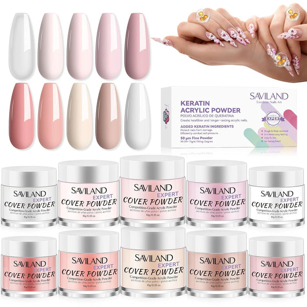 saviland acrylic powder-10 colors