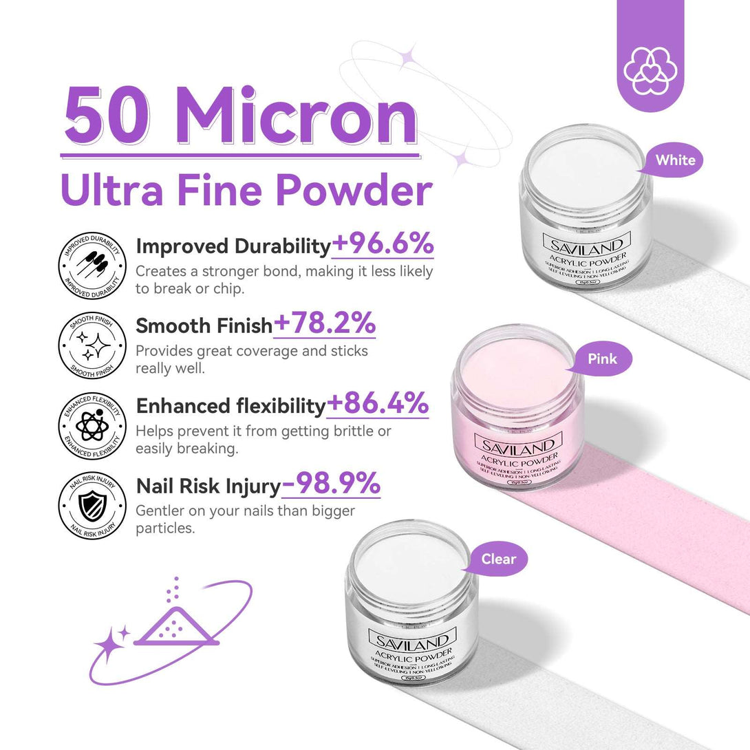 3 Colors Acrylic nail Powder and Liquid Set