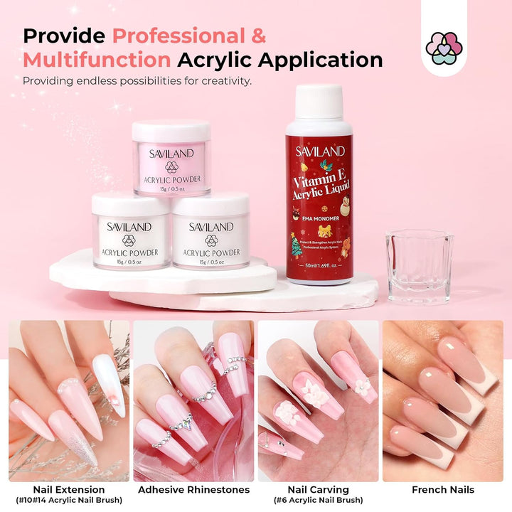 Saviland acrylic nail kit set professional with drill