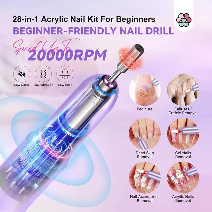 nail drill in the best acrylic nail kit for beginners