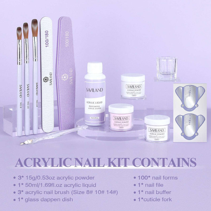 Saviland the best acrylic nail kit