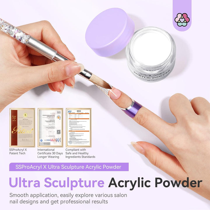 Clear ultra sculpture acrylic powder-30g