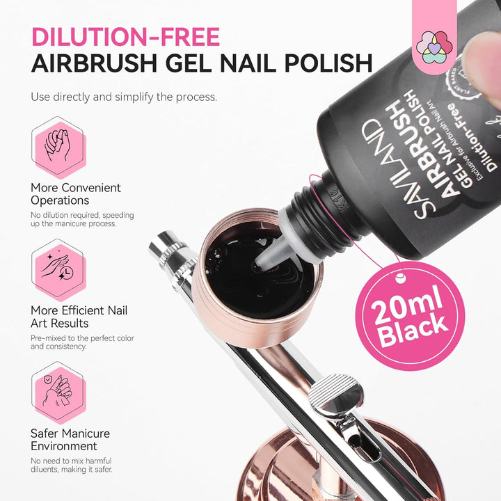 dilution free airbrush gel polish-