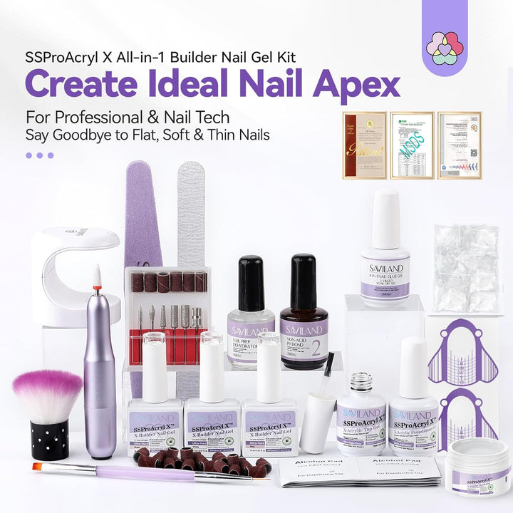 saviland builder gel kit with everything you need