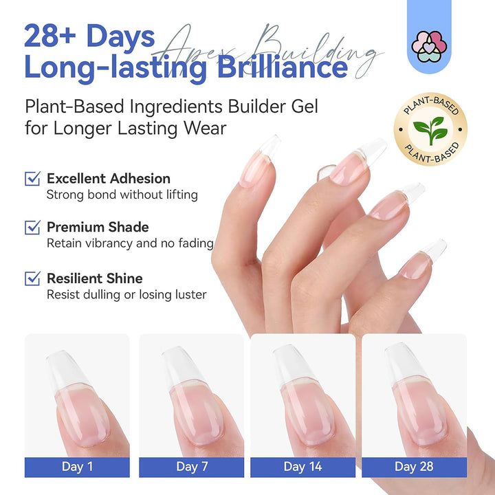 long lasting Plant-Based Clear Builder Gel