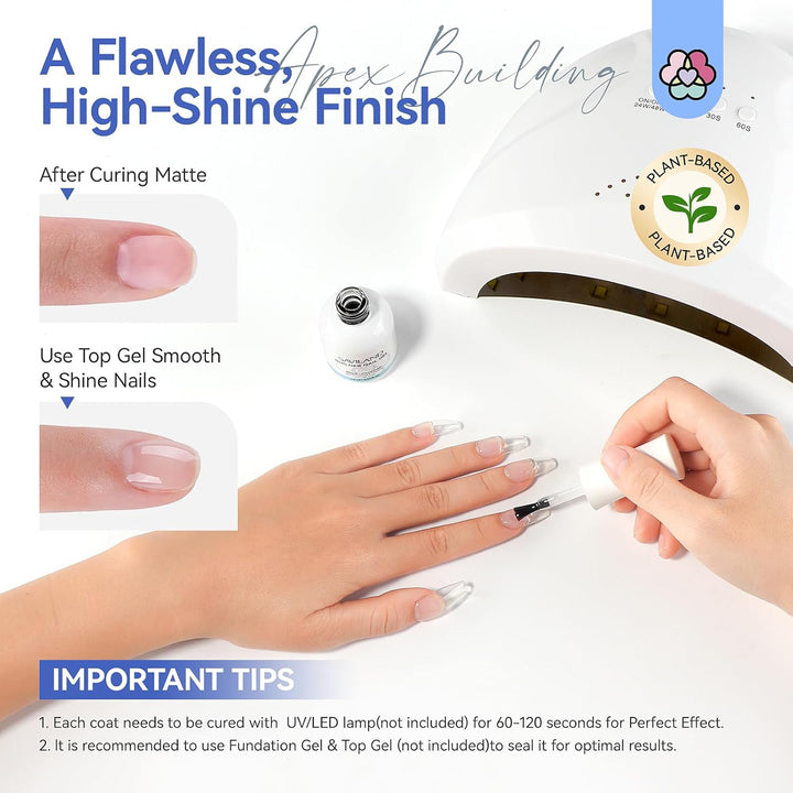 SAVILAND clear builder gel with tips