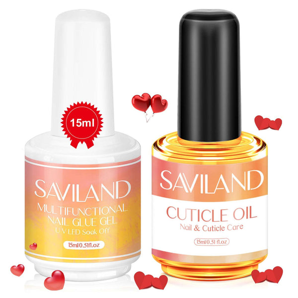 [US ONLY]6 in 1 Nail Glue - 15ml Gel Nail Glue and Cuticle Oil