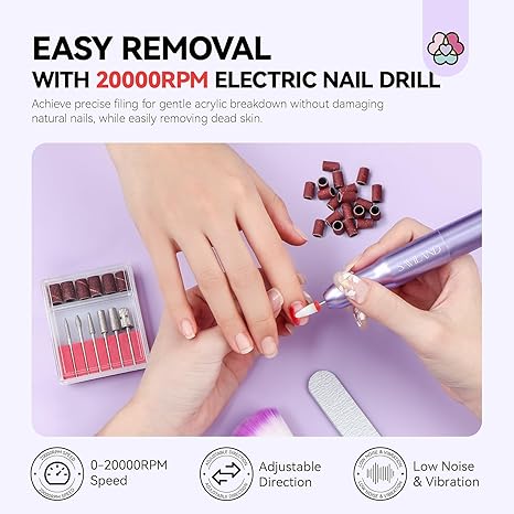 easy removal electric nail drill