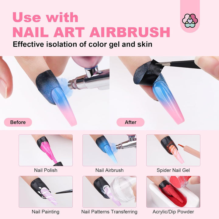 nail polish protector for fingers- can use with airbrush