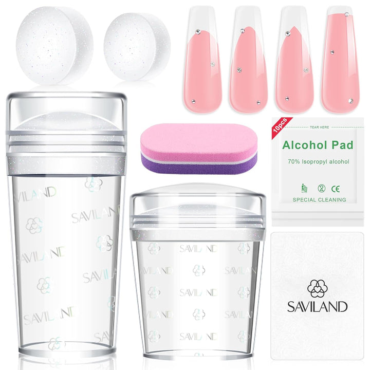 Saviland French Tip Nail Stamp Set