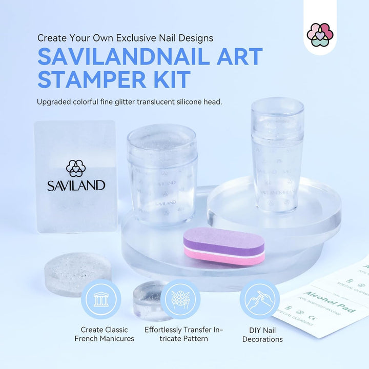 Saviland nail design stamp kit