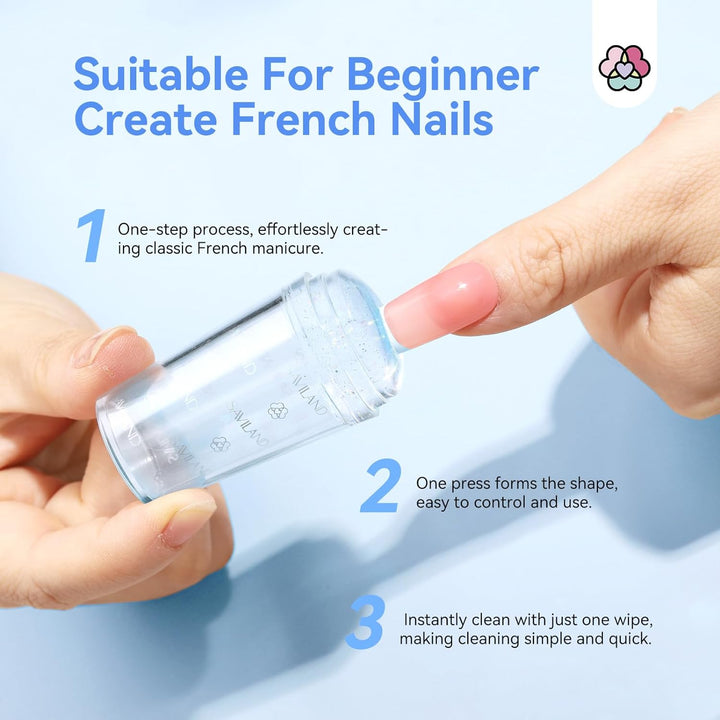 silicone french tip nail stamper