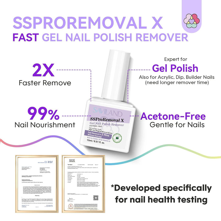 SSProRemoval X Acetone Free Gel Polish Remover