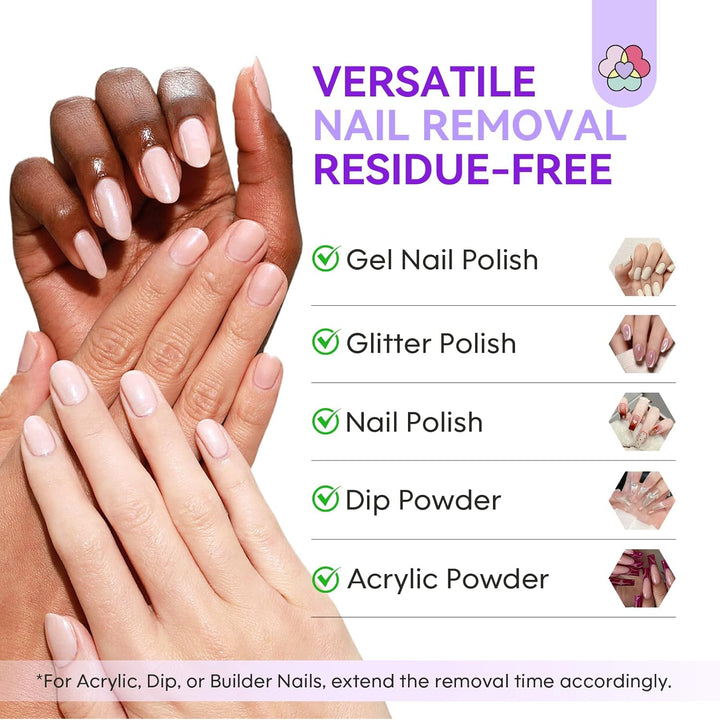 easy remove all kinds nail art-SSProRemoval X Acetone Free Gel Polish Remover