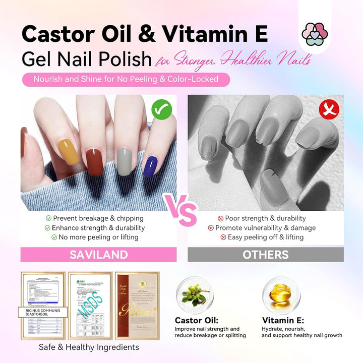 why choose Saviland 49 colours of gel nail polish