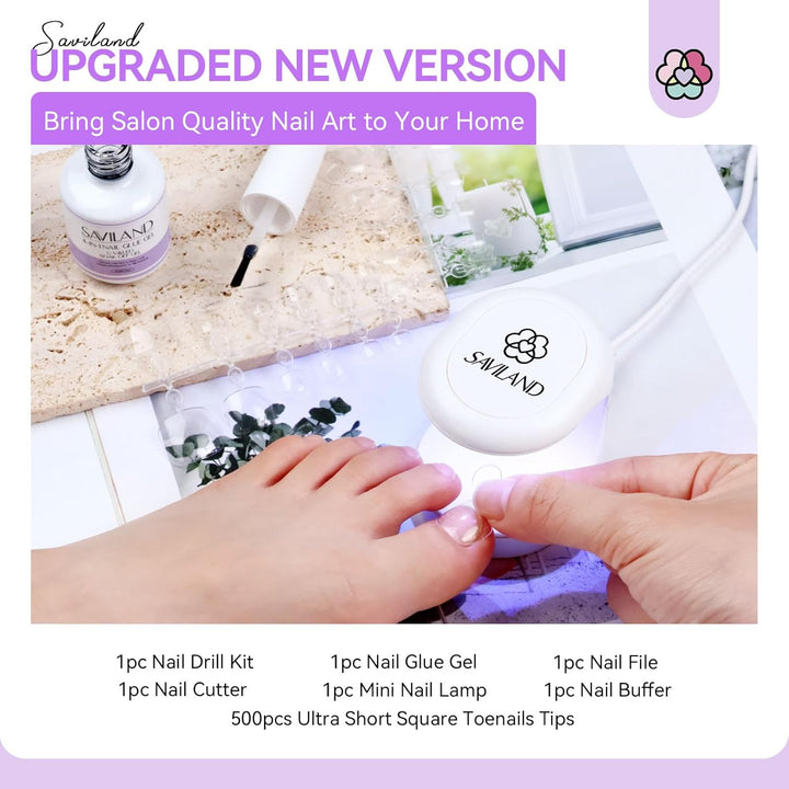 what's in the gel toe nails kit