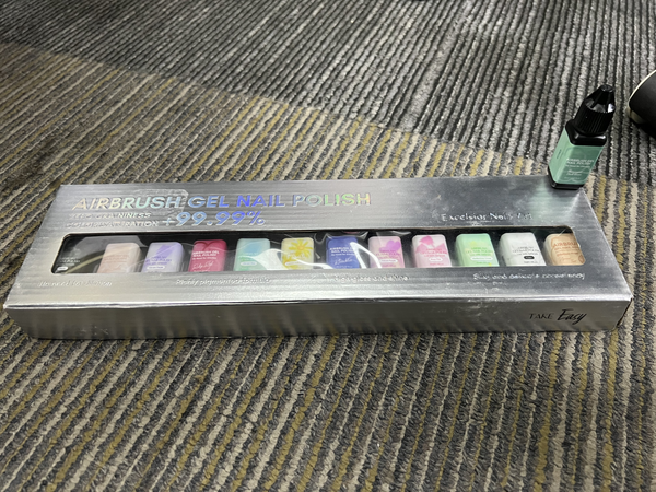 No Need for Dilution Airbrush Gel Nail Polish 12 Colors Set