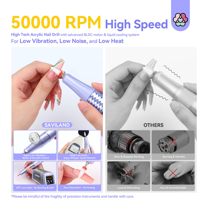 low noise  acrylic nail drill