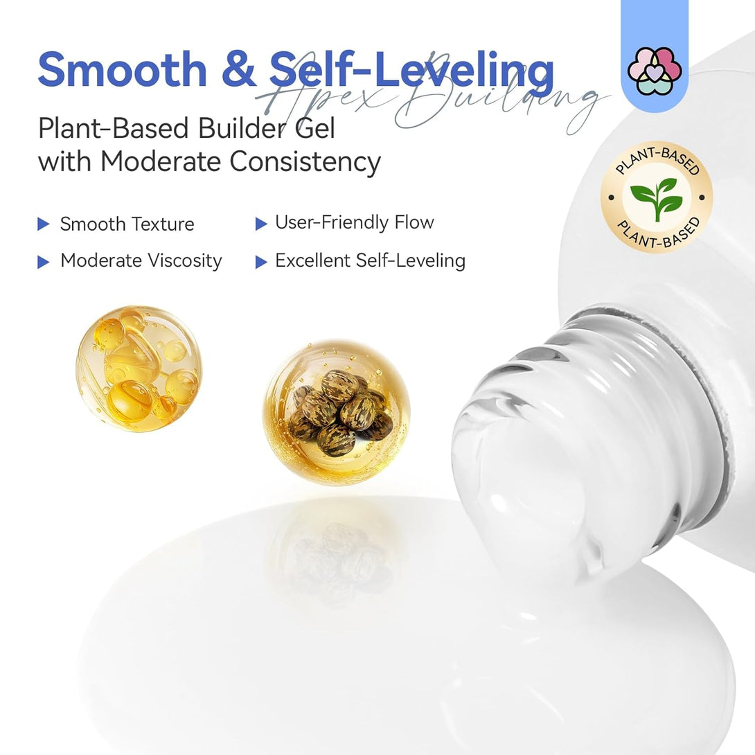 smooth& self-leveling natural nail builder gel